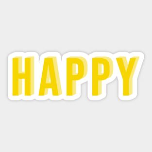 Happy Sticker